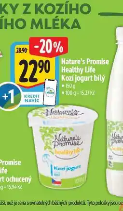 Albert Nature's Promise Healthy Life Kozí jogurt bílý 150 g nabídka