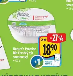 Albert Nature's Promise Bio Čerstvý sýr smetanový 100g nabídka