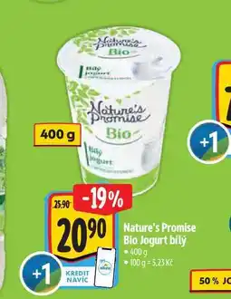 Albert Nature's Promise Bio Jogurt bílý 400 g nabídka