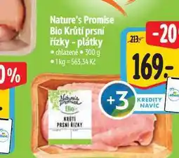 Albert Nature's Promise Bio Krůtí prsní řízky - plátky 300 g nabídka