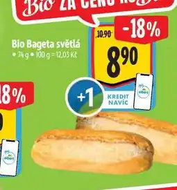 Albert Bio Bageta světlá 74 g nabídka