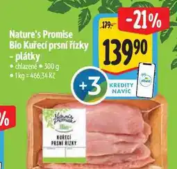 Albert Nature's Promise Bio Kuřecí prsní řízky - plátky 300 g nabídka