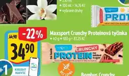 Albert Maxsport Crunchy Proteinová tyčinka 40 g nabídka