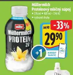 Albert Müllermilch Proteinový mléčný nápoj 376 ml nabídka