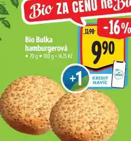 Albert Bio Bulka hamburgerová 70 g nabídka