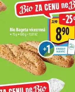 Albert Bio Bageta vícezrnná 75 g nabídka