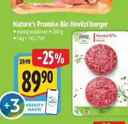 Albert Nature's Promise Bio Hovězí burger 260 g nabídka