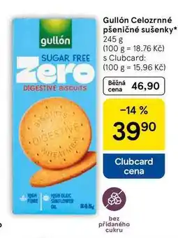 Tesco Gullón Celozrnné pšeničné sušenky, 245 g nabídka