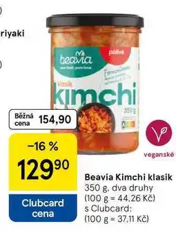 Tesco Beavia Kimchi klasik, 350 g, dva druhy nabídka