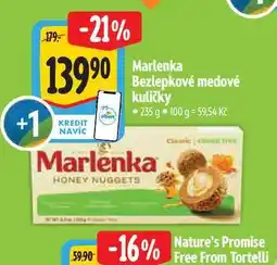 Albert Marlenka Bezlepkové medové kuličky 235 g nabídka