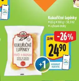 Albert Kukuřičné lupínky 65 g nabídka