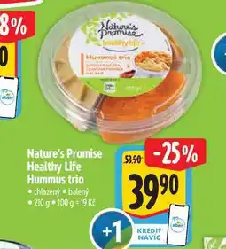 Albert Nature's Promise Healthy Life Hummus trio 210 g nabídka