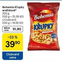 Tesco Bohemia Křupky arašídové, 200 g nabídka