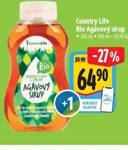 Albert Country Life Bio Agávový sirup 250 ml nabídka
