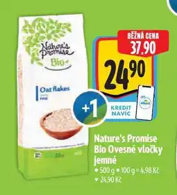 Albert ) Nature's Promise Bio Ovesné vločky jemné 500 g nabídka