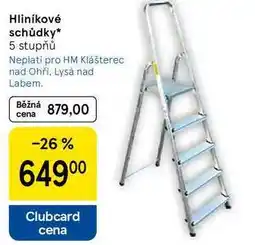 Tesco Hliníkové schůdky, 5 stupňů nabídka