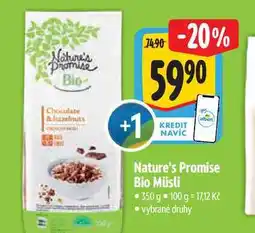 Albert Nature's Promise Bio Müsli 350 g nabídka