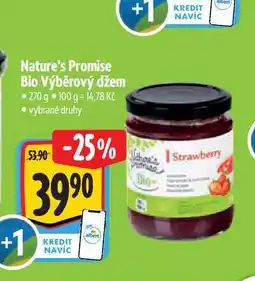 Albert Nature's Promise Bio Výběrový džem 270 g nabídka