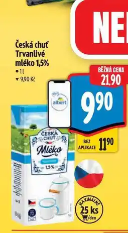 Albert Česká chuť Trvanlivé mléko 1 l nabídka