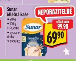 Albert Sunar Mléčná kaše 210 g nabídka