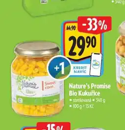 Albert Nature's Promise Bio Kukuřice 340 g nabídka