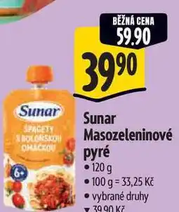 Albert Sunar Masozeleninové pyré 120 g nabídka