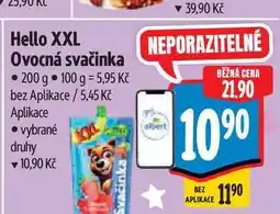 Albert Hello XXL Ovocná svačinka 200 g nabídka