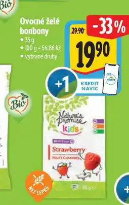 Albert Ovocné želé bonbony 35 g nabídka