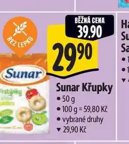 Albert Sunar Křupky 50g nabídka