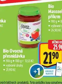 Albert Bio Ovocná přesnídávka 190 g nabídka