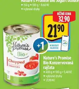 Albert Nature's Promise Bio Konzervovaná rajčata 400 g nabídka