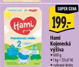 Albert Hami Kojenecká výživa 600 g nabídka
