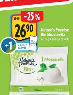 Albert Nature's Promise Bio Mozzarella 125 g nabídka
