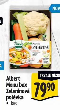 Albert Albert Menu box Zeleninová polévka 1 box nabídka