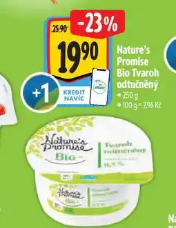 Albert Nature's Promise Bio Tvaroh odtučněný 250g nabídka