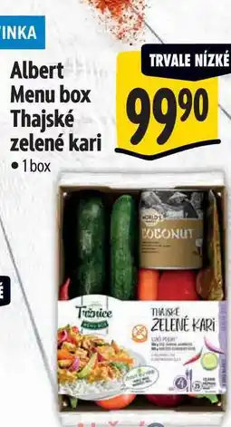 Albert Albert Menu box Thajské zelené kari 1 box nabídka