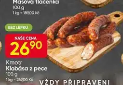 Hruška Kmotr Klobása z pece 100 g nabídka