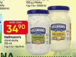 Hruška Hellmann's majonéza, tatarská omáčka 210ml, vybrané druhy nabídka