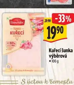 Albert Kuřecí šunka výběrová 100 g nabídka