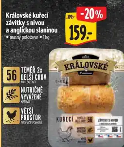 Albert Královské kuřecí závitky s nivou a anglickou slaninou 1 kg nabídka