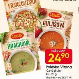 Hruška Vitana polévka různé druhy 45-95 g nabídka