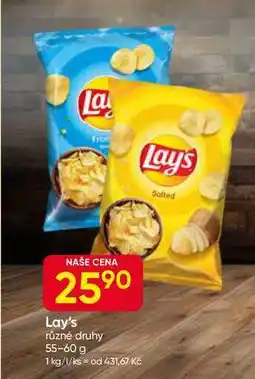 Hruška Lay's různé druhy 55-60 g nabídka