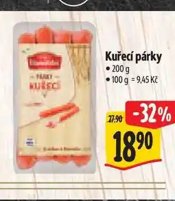 Albert Kuřecí párky 200 g nabídka