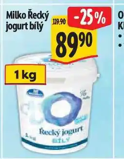 Albert Milko Řecký jogurt bílý 1 kg nabídka