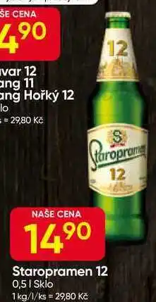 Hruška Staropramen 12° 0,5l Sklo nabídka