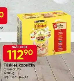 Hruška Friskies kapsičky různé druhy 12×85 g nabídka