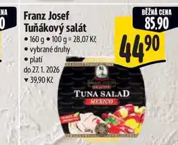 Albert Franz Josef Tuňákový salát 160 g nabídka