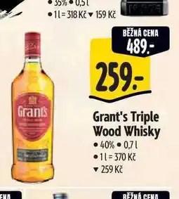 Albert Grant's Triple Wood Whisky 0,7 l nabídka