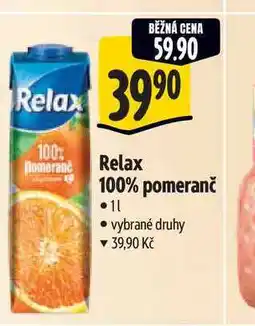 Albert Relax 100% pomeranč 1 l nabídka