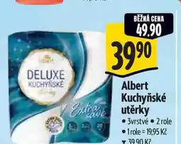 Albert Albert Kuchyňské Extra utěrky 3vrstvé 2 role nabídka